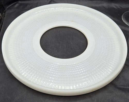 10" Corning Lamp Shade Deflector Vintage TM REG US PAT OFF Milk Glass Diffusor