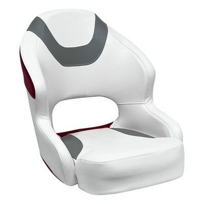 Wise 3314-1774 Baja Series Bucket Seat, Brite White/Grey/Dark Red