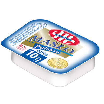 5900512992358 Mlekovita Masło Polskie ekstra mini 82% tł. 10gx45 MLEKOVITA