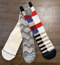 Stance Mens Large Mixed Rare 3 Pack Cotton Crew Casual Socks- Multicolor Design