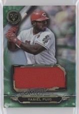 2019 Topps Triple Threads Single Jumbo Relics Emerald 13/18 Yasiel Puig 0m9o
