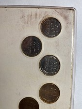 U SA EMERGENCY coinage #2,  1943-1945 cents,  9 coins