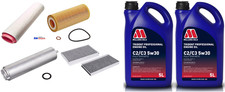 FOR BMW 5 SERIES E61 E60 530D AIR ENGINE OIL FUEL CABIN FILTER SERVICE KIT