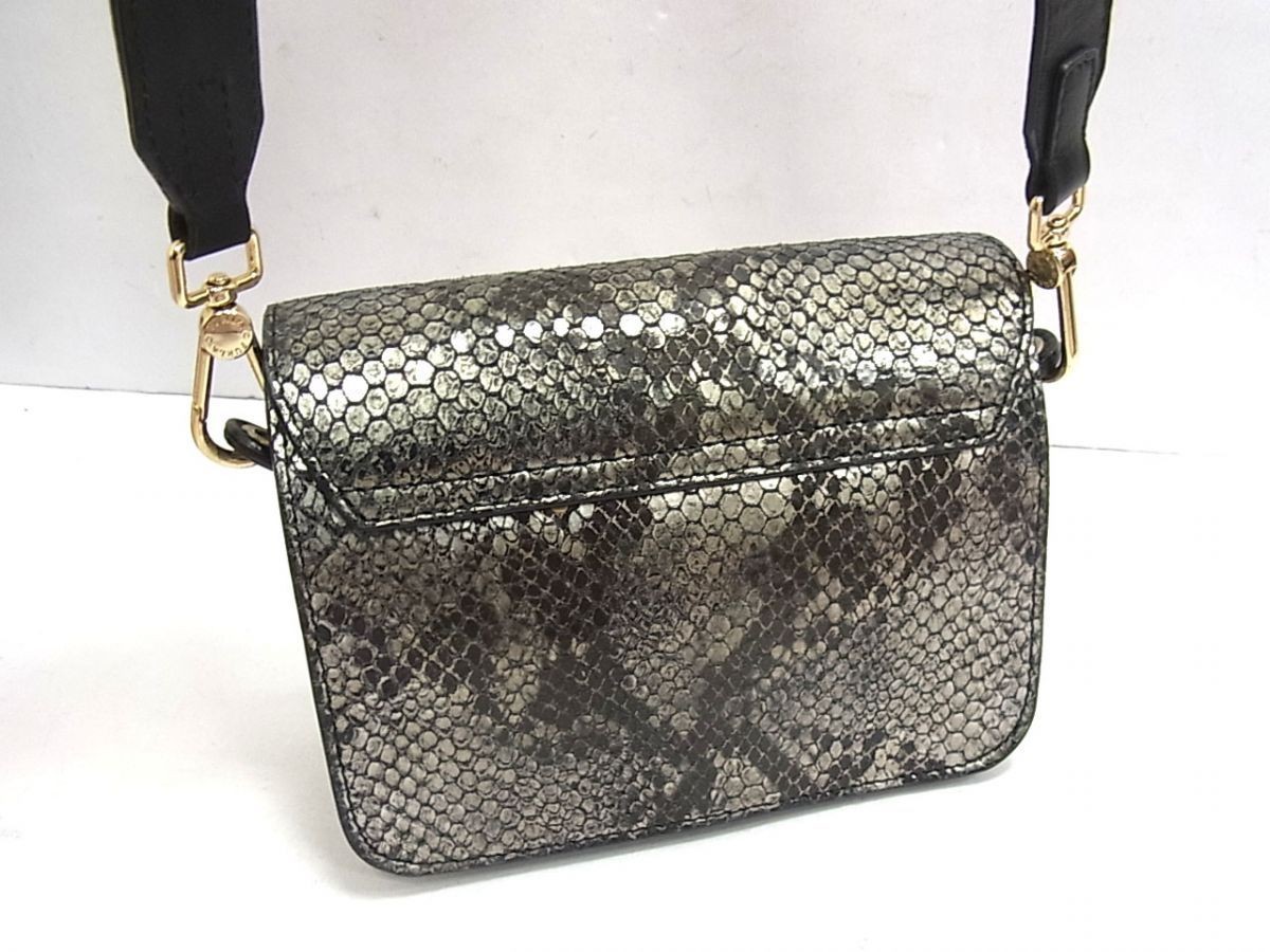 FURLA Metropolis Python Embossed Leather Shoulder… - image 2