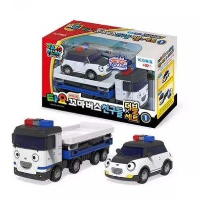 Tayo Little Bus Friends Doppelset 1 Rettungsautos (Paul & Liz) koreanisches Kinderspielzeug