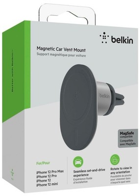 Belkin Magnetic Car Vent Mount Support for iPhone - MagSafe Compatible - WIC003
