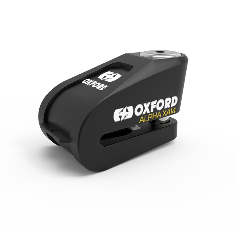 Alarme de disque OXFORD XA14 en acier inoxydable noir de 14mm