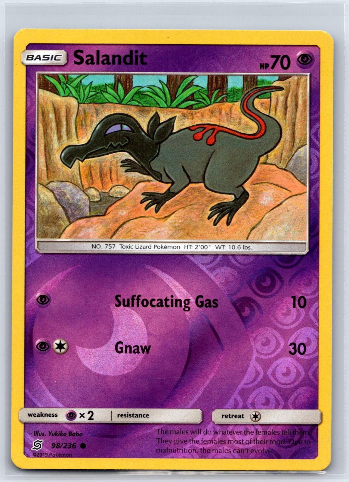 Salandit 98/236 Common Unified Minds Pokemon Reverse Holo NM/M 427-23