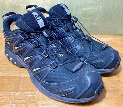 Salomon XA Pro 3D Mens Size 9.5 Trail Running Shoes Black GTX Hiking