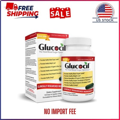 Glucocil 120CT 30-Day Blood Sugar Support Premium Formula Since 2008 New Sealed!