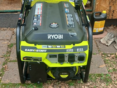 #ad RYOBI Ry906500vnm GENERATOR EASY START 6500 8125 WATTS *PICKUP ONLY W BOX $525.00