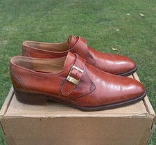 Vintage Gucci 41.5EU / 8US Mens Brown Leather Monk Strap Dress Shoes  $755 EUC