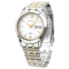 SEIKO SPIRIT SBPX085 White Solar Sapphire glass Men's Watch New in Box Japan  