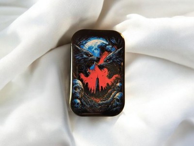 Werewolves   Blood Moon over City   Epic Horror Scene Magnet