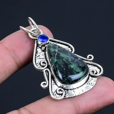 Rubí Zosite, Topacio Azul Piedras Preciosas 925 Plata Esterlina Joyería... - Imagen 1 de 4