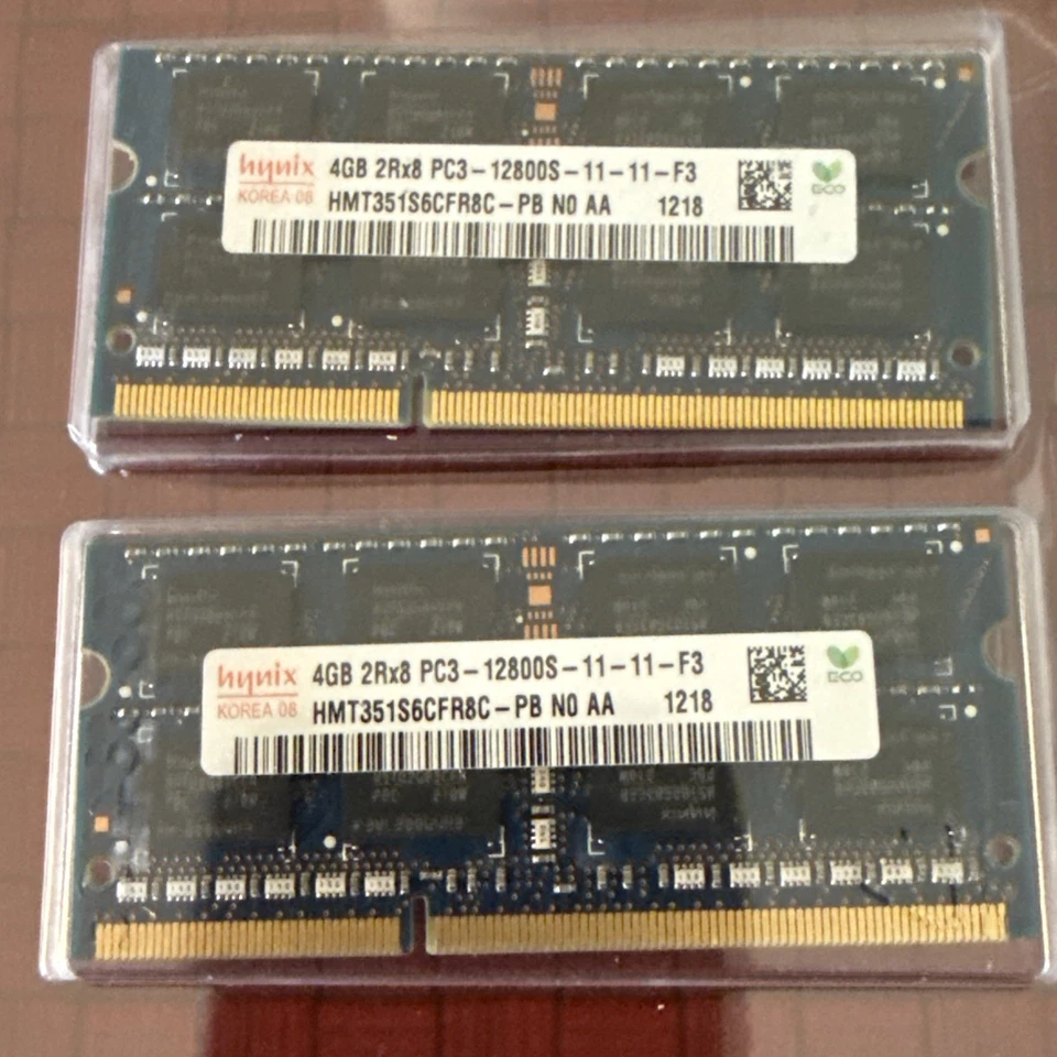 PC3-12800S Laptop RAM Hynix 4GB 2x 2Rx8 11-11-F3 & Elpida 2GB 2x 1Rx8 11-10-B2 - Image 3 of 4
