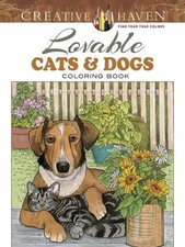 Ruth Soffer Creative Haven Lovable Cats and Dogs Coloring Book (Paperback)