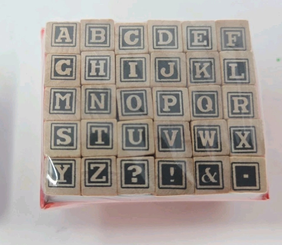 Studio G 2 упаковки 30 шт. мини верхний регистр алфавит набор марок засечки и San засечки - Изображение 3 из 4