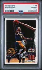 1999 HOOPS #7 TYRONN LUE PSA 8