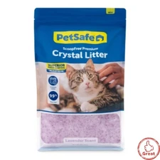 PetSafe Low Dust Non-Clumping ScoopFree Crystal Cat Litter - 8lbs - Purple