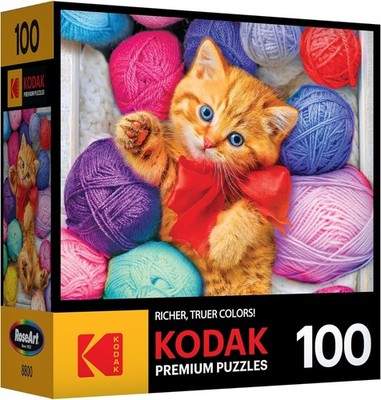 - Kodak Premium - Cuddly Yarn Box - 100 Piece Jigsaw Puzzle for Adults
