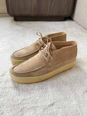 LORO PIANA ULTIMATE WALK SUEDE SAND 42.5 9.5US SHOES OPEN ITALY $1095