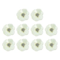 "10 StüCk Pailletten-Blumenapplikationen, 1,57\" FüR NäHen, Cremeweiß"