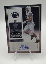 2016 Contenders Draft Picks - Bowl Ticket Anthony Zettel #237 (AU, RC) /99