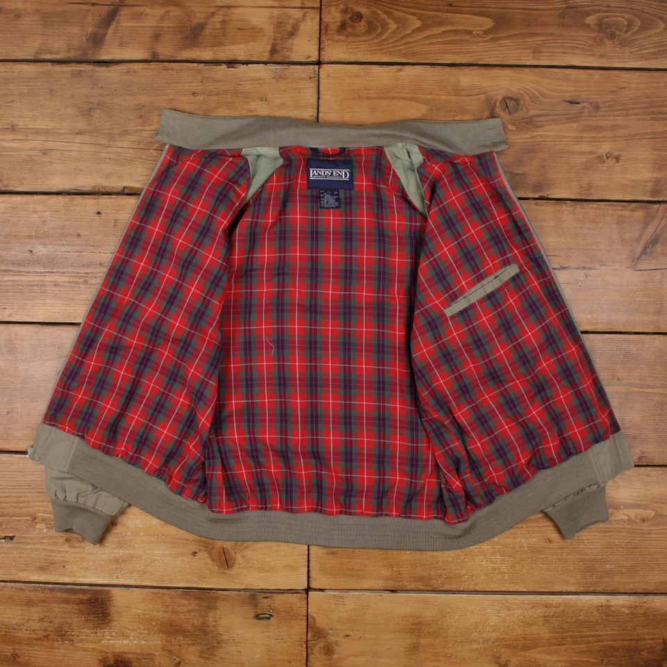 Vintage Lands End Windbreaker Jacket XL Grey - Image 4 of 4