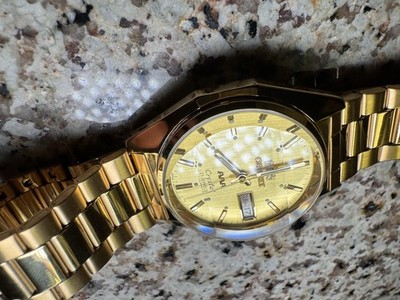Gold Orient Automatic Crystal Date 21 Jewels AAA (Brand New) | eBay