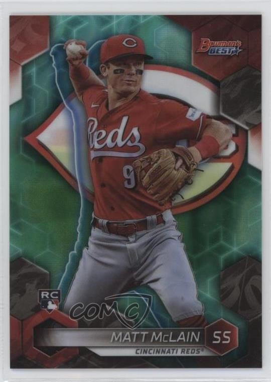 2023 Bowman's Best Aqua Lava Refractor 5/199 Matt McLain #39 0y9y