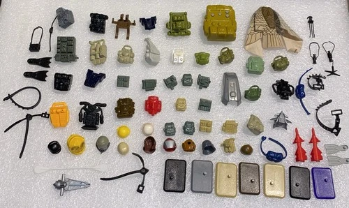 Vintage 1980’s - 1990’s GI Joe Weapons, Helmets, Backpacks & Accessories Lot