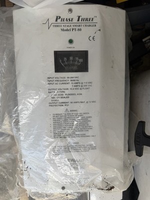 NEWMAR Phase Three PT-80 Three Stage Smart Battery Charger AGM Brand New Openbox