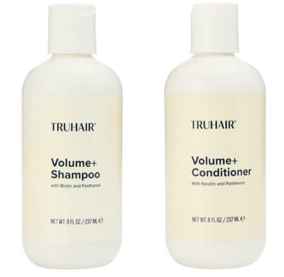 TRUHAIR Volume+ 8 oz Shampoo & Conditioner Set with Biotin Panthenol Keratin New