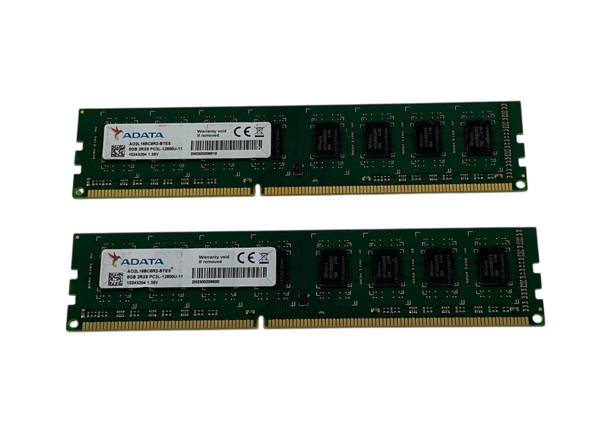 ADATA DDR3 SDRAM 8 GB Capacity per Module RAM 2 Modules for sale
