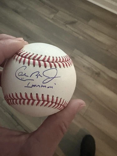 Cal Ripken Jr AutographeD IRONMAN Signed Baseball Hall of Fame, JSA Certified