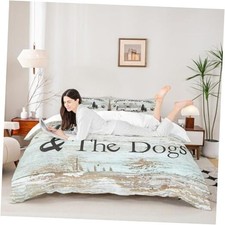 Happy Camping Duvet Cover Set Queen Size, Camper Queen no comforter Multi 07