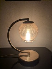 Vintage Honsel Art Déco Tischlampe – Messing & Glas – Typ 57961 –Designklassiker