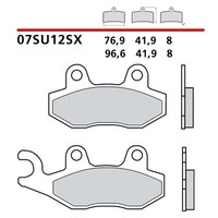 Brembo Hintere BREMSBELAGE-KIT Fur Triumph Scrambler Efi 865 08-16-COD.07SU12SX