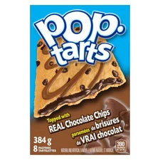 Kellogg's Pop-Tarts Chocolate Chip, 8 Pastries, 384g/13.5 oz., Box