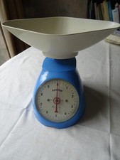 Vintage 1960s? Salter Kitchen Scales Model No 159 Blue Imperial measures 10 lbs 