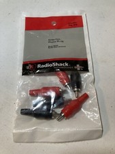 New RADIO SHACK PHONO PLUGS 6 ITEM 274-0451 Solder Type RCA Red Black Audio