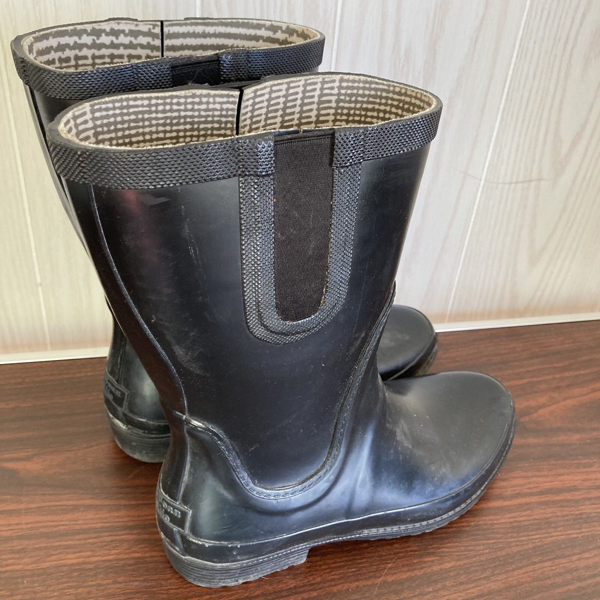 Rain Boots Wellington Boots Womens Size LL Bean Wellies Dark Navy