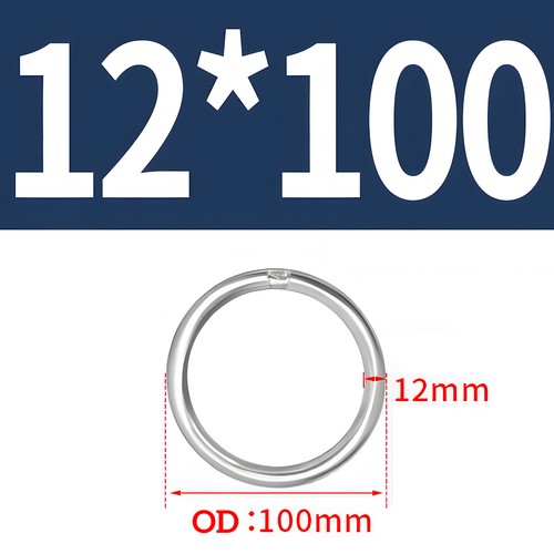 Anillo redondo de acero inoxidable 3 - 12 mm x Ø 15 - 150 mm junta tórica anillo de metal soldado V2A - Imagen 93 de 98