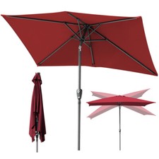 Sonnenschirm Ampelschirm Gartenschirm Ø1.4x2.1m/Ø2x3m Rechteckig Strandschirm