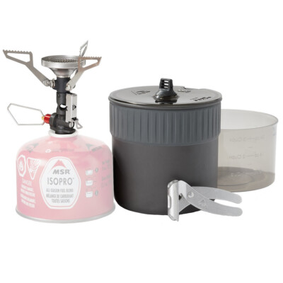 MSR POCKET ROCKET DELUXE STOVE KIT COMPACT 2 PERSON CAMPING HIKING COOK SYSTEM