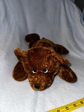 14 Inch Target Laying Down Swirly Brown Fur Puppy Dog Plush Floppy Stuffed Toy