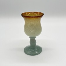 Bicchiere da vino Murano Napoleone Martinuzzi Venini vetro schiumato Pulegoso art deco