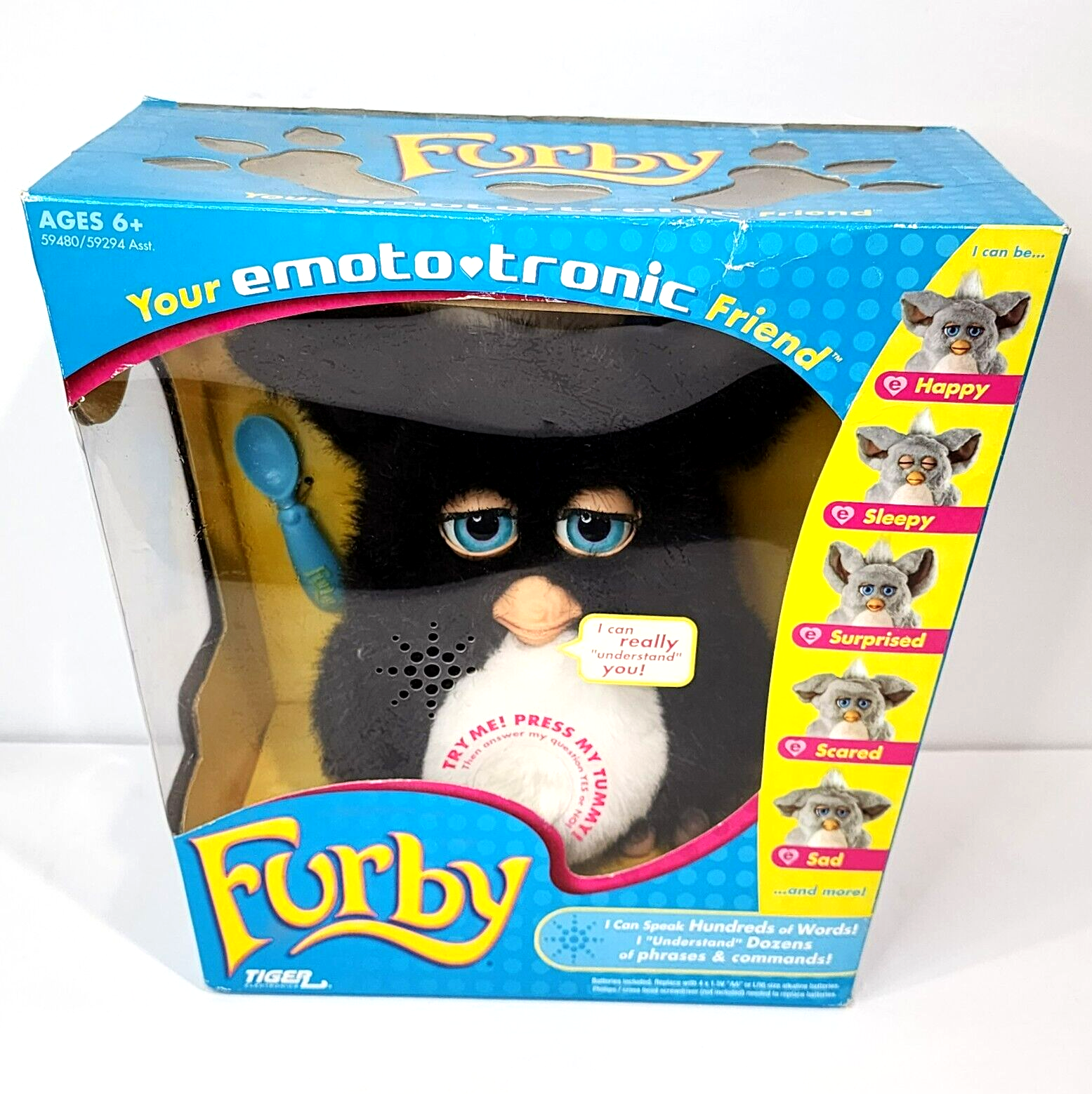 Furby Emoto-Tronic Friend MISB Furby Charcoal Hasbro Tiger Electronics