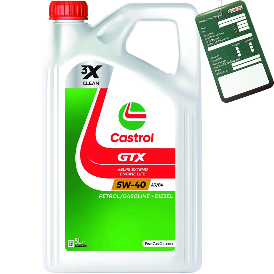 5L Castrol Motoröl 5W-40 A3/B4 GTX VW 50200 50500 MB 229.3 BMW Longlife-01